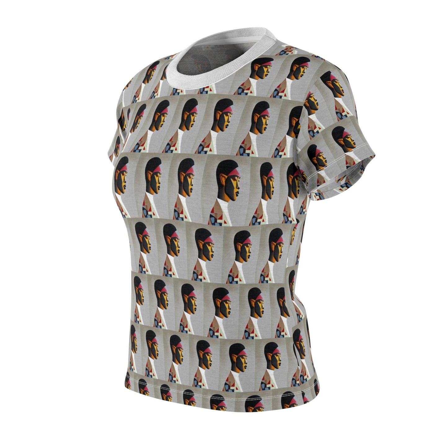 Women's Cut & Sew Tee (AOP) Kukloso Cubist Faces No 7 - Free Shipping