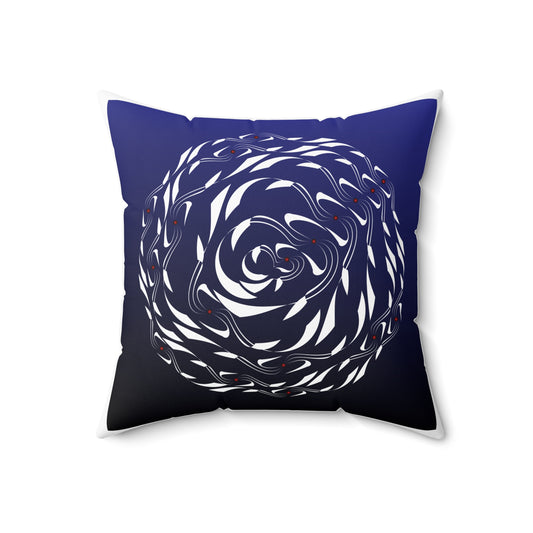 Spun Polyester Square Pillow Kukloso Untitled Graphics No 773 & No 774 - Free Shipping