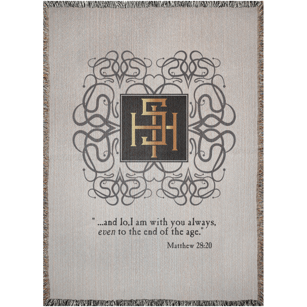 Woven Blankets Kukloso ISH Christogram Matthew 28:20 - Free Shipping