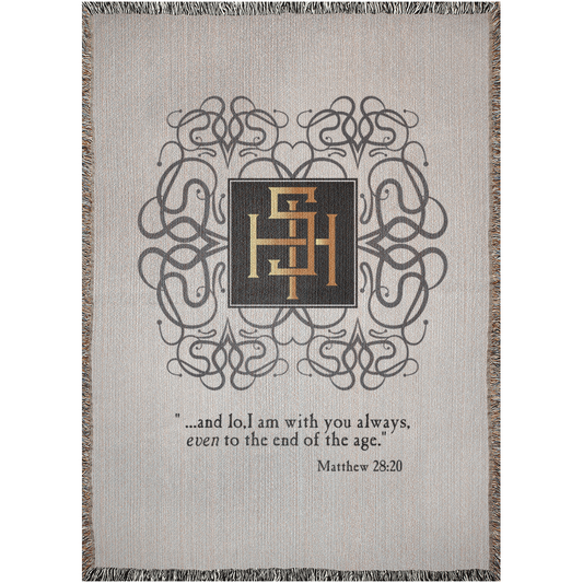 Woven Blankets Kukloso ISH Christogram Matthew 28:20 - Free Shipping