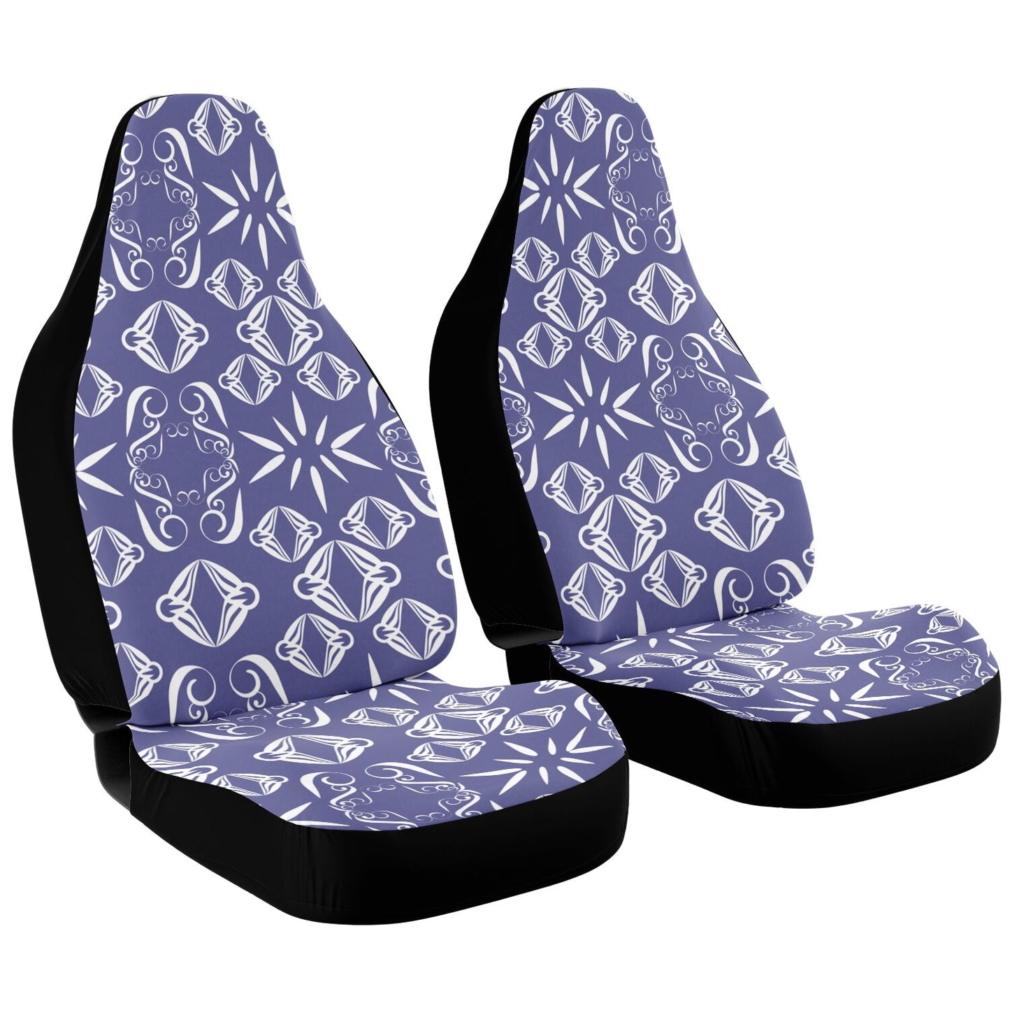 Car Seat Cover - AOP  Kukloso Abstractical No 43 Periwinkle color - Free Shipping