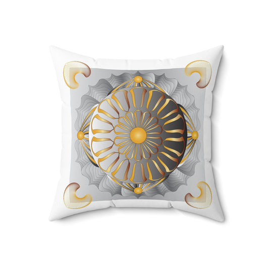 Spun Polyester Square Pillow Kukloso Abstractical No 24 - Free Shipping