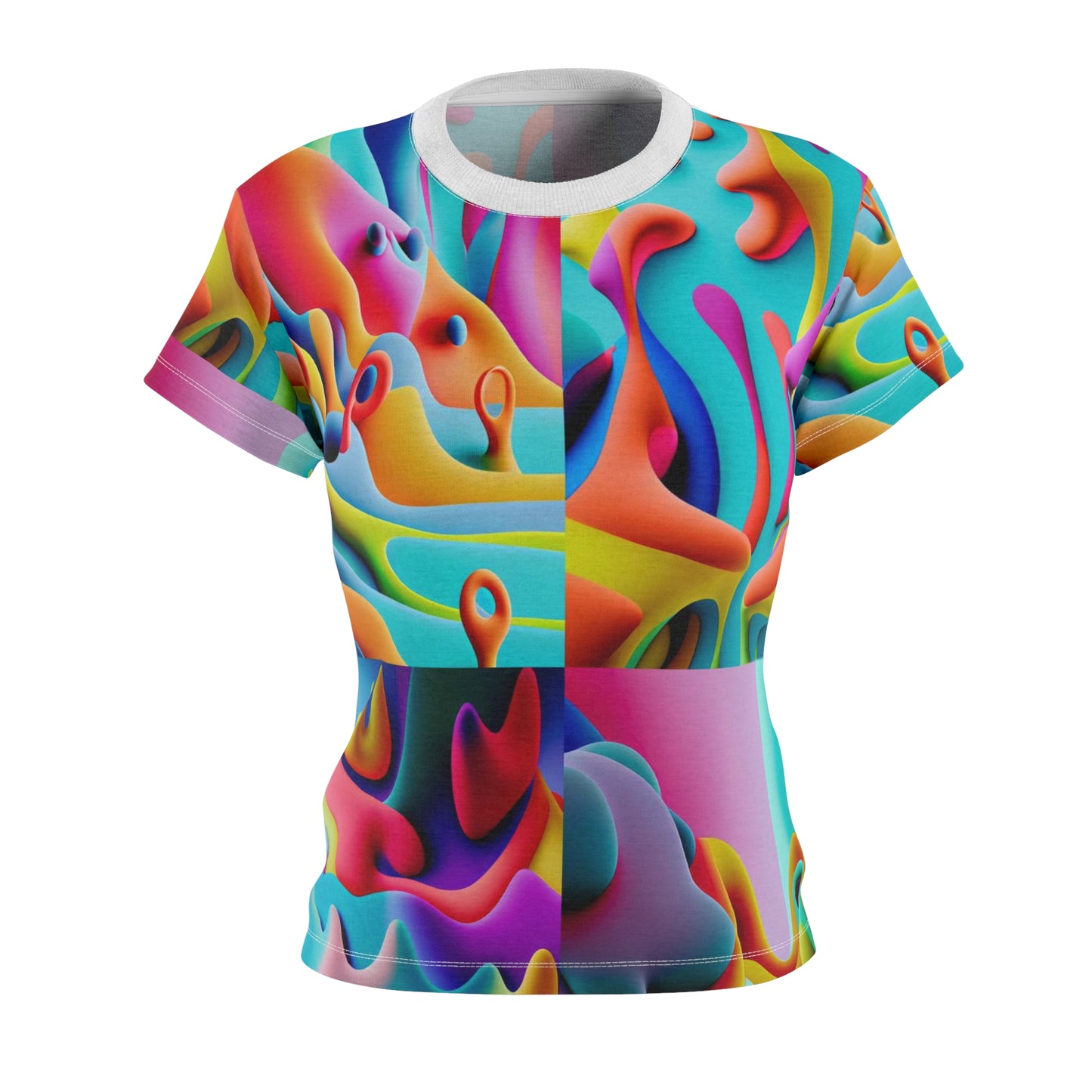 Women's Cut & Sew Tee (AOP) Kukloso Got Color Large Pattern - Free Shipping