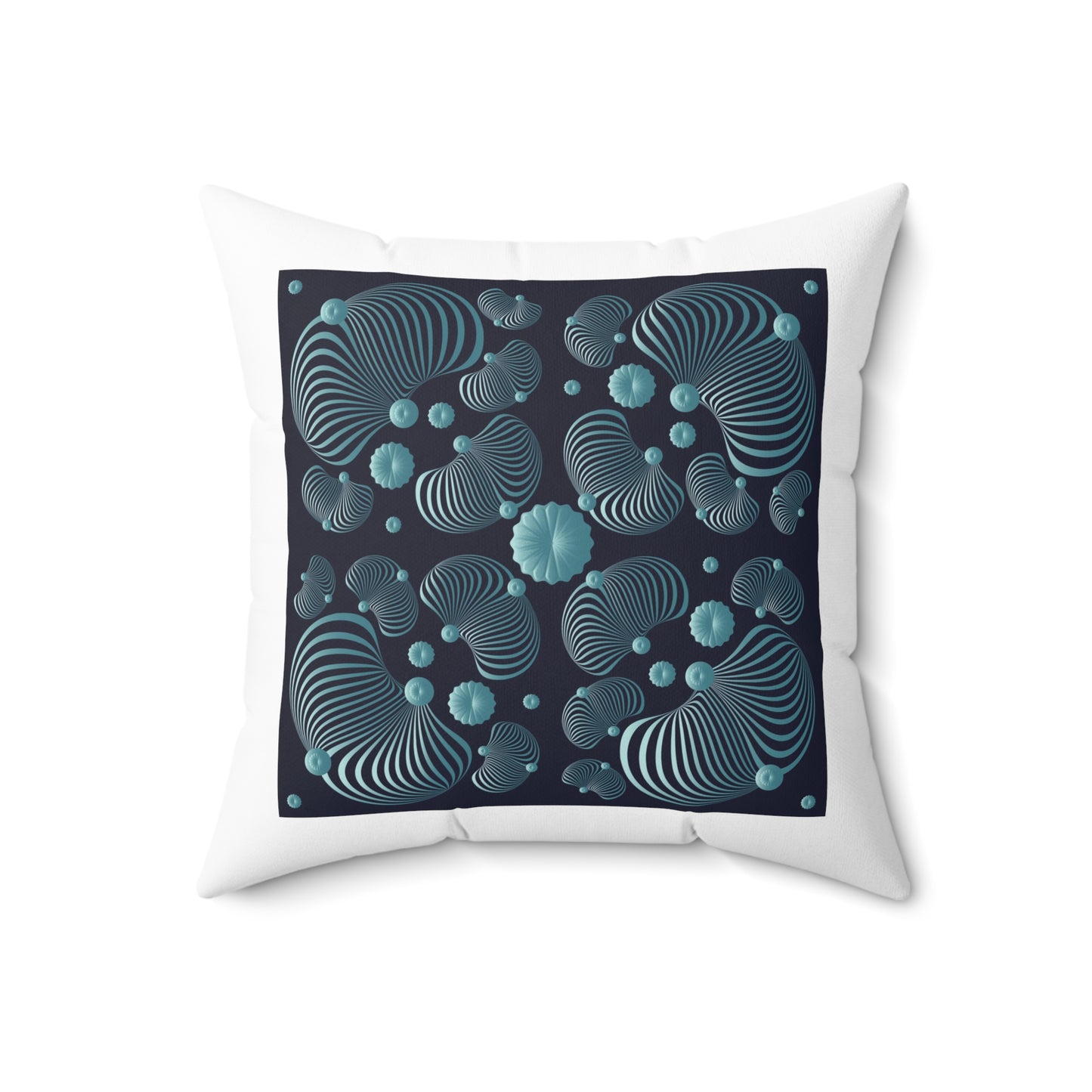 Spun Polyester Square Pillow Kukloso Ancient Geometrica No 45 - Free Shipping