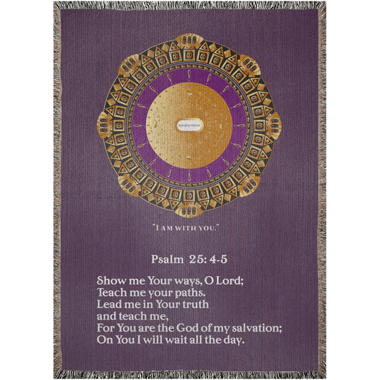 Woven Blankets  Kukloso Psalm 25: 1-5 Version 1- Free Shipping