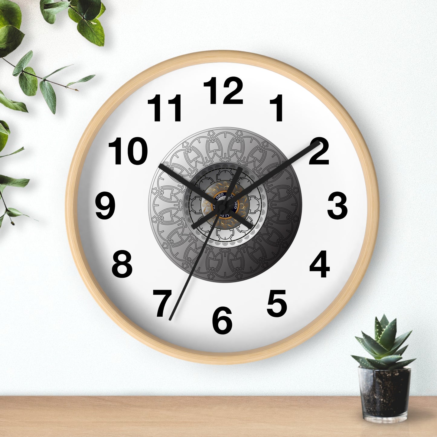 Wall Clock Kukloso OVC No 4288 Mandala - Free Shipping