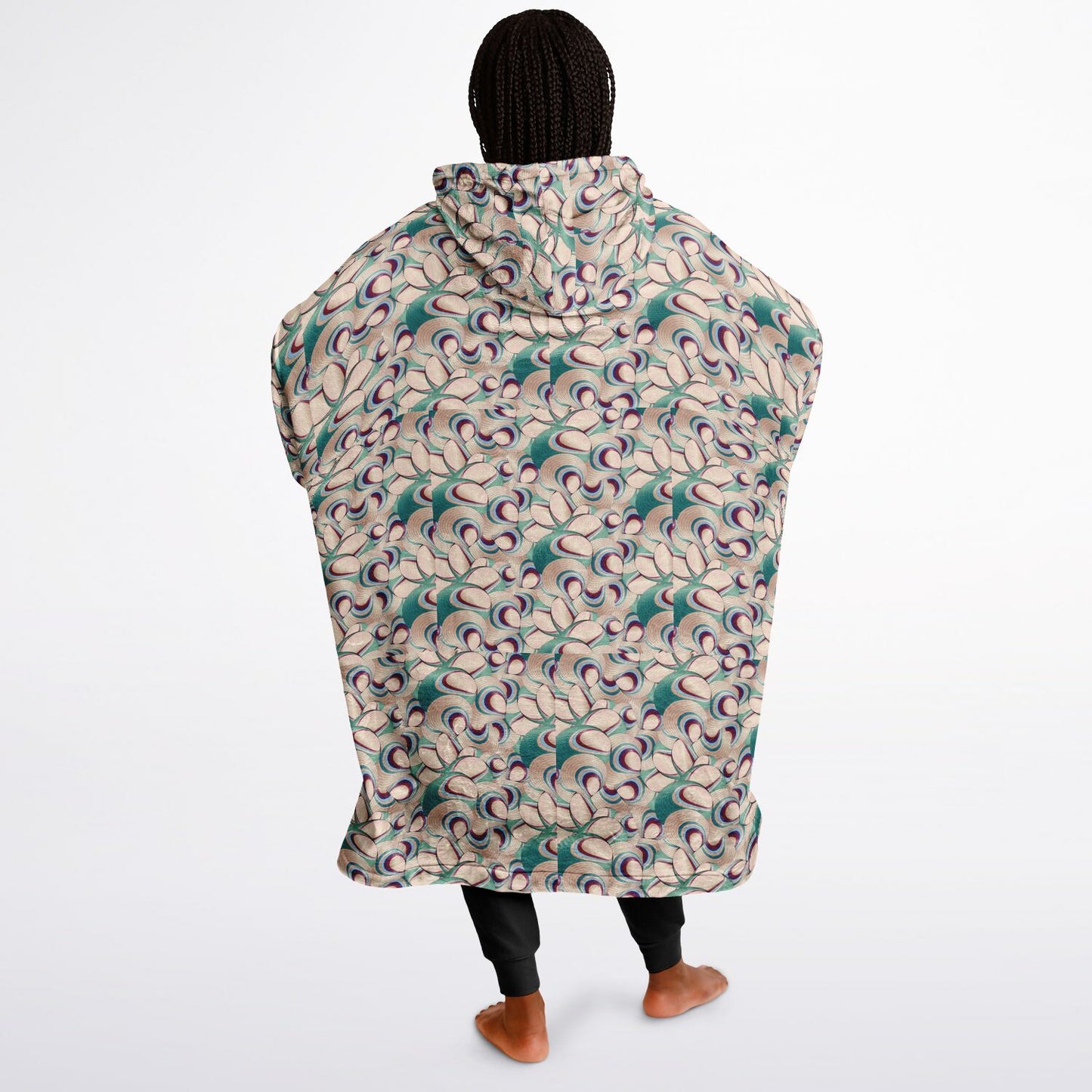 Snug Hoodie Economy - AOP Kukloso Ice Cream Swirls No 54 - Free Shipping