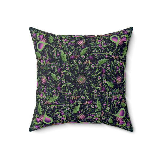 Spun Polyester Square Pillow Kukloso Melange de fleur Abstract Florals No 6 - Free Shipping