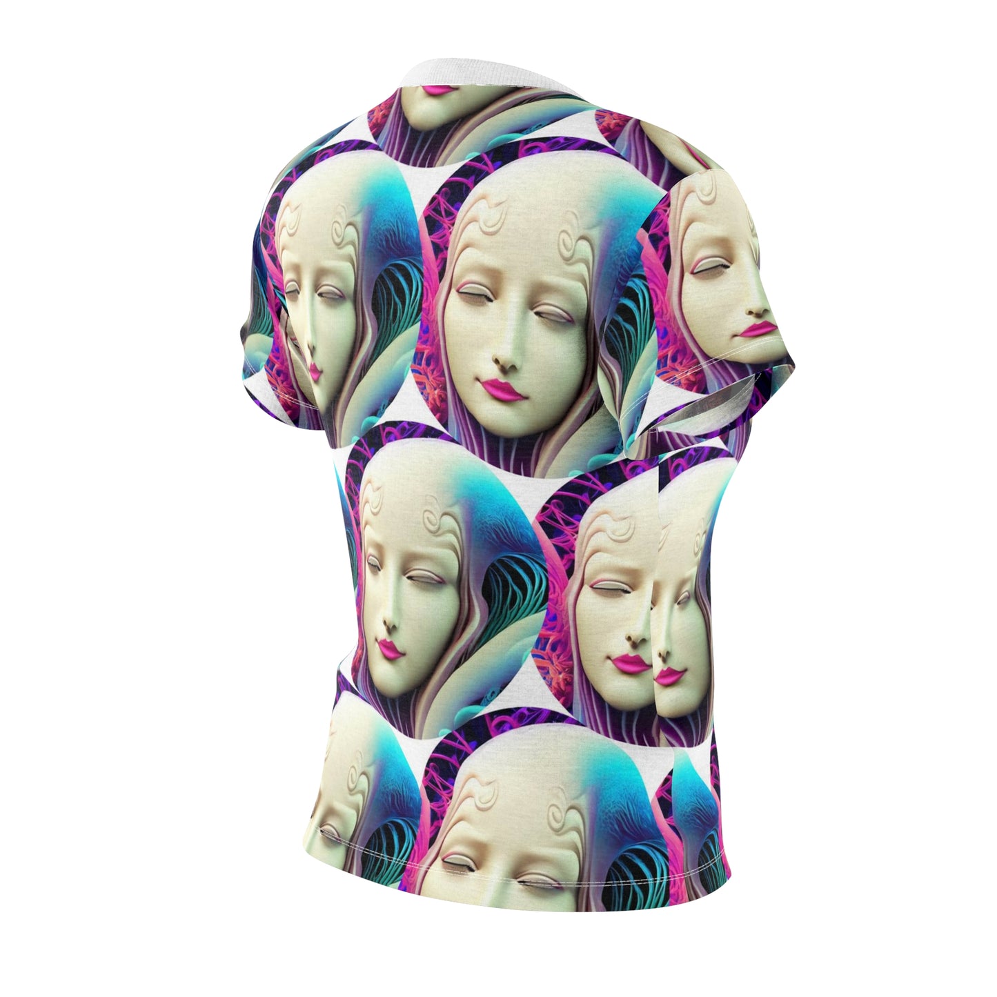 Women's Cut & Sew Tee (AOP) Kukloso Space Face No 9 Large Pattern - Free Shipping