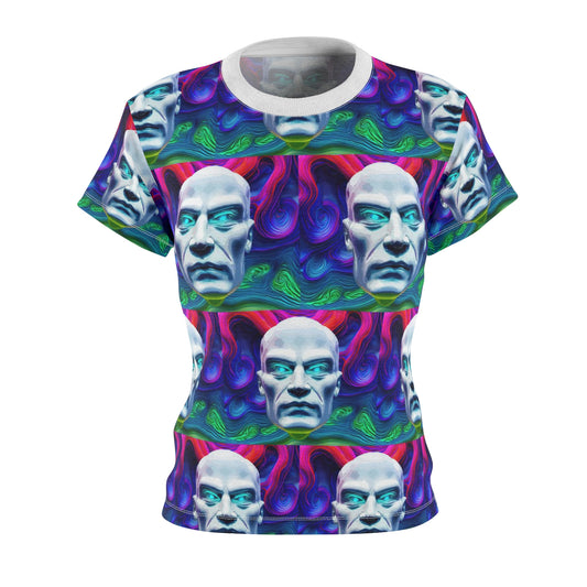 Women's Cut & Sew Tee (AOP) Kukloso Space Face No 7 Medium Pattern - Free Shipping