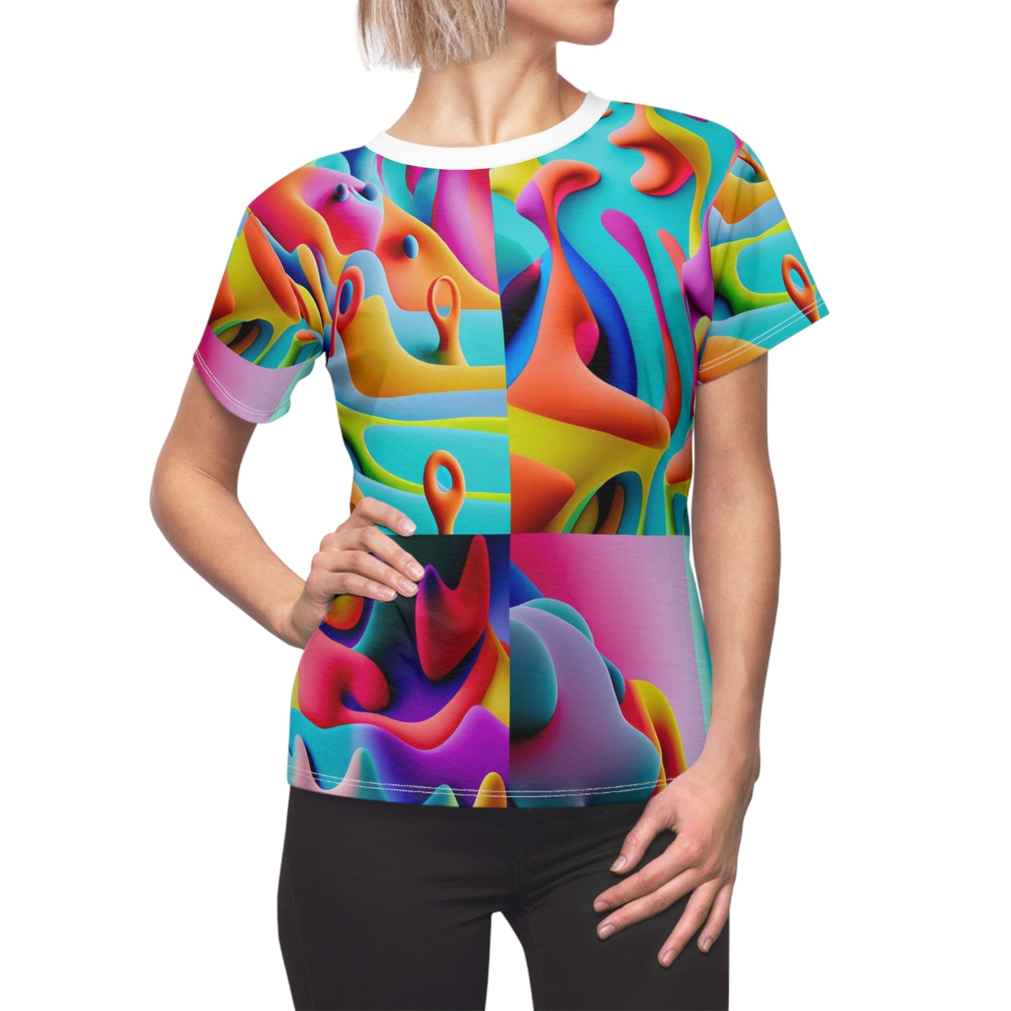 Women's Cut & Sew Tee (AOP) Kukloso Got Color Large Pattern - Free Shipping