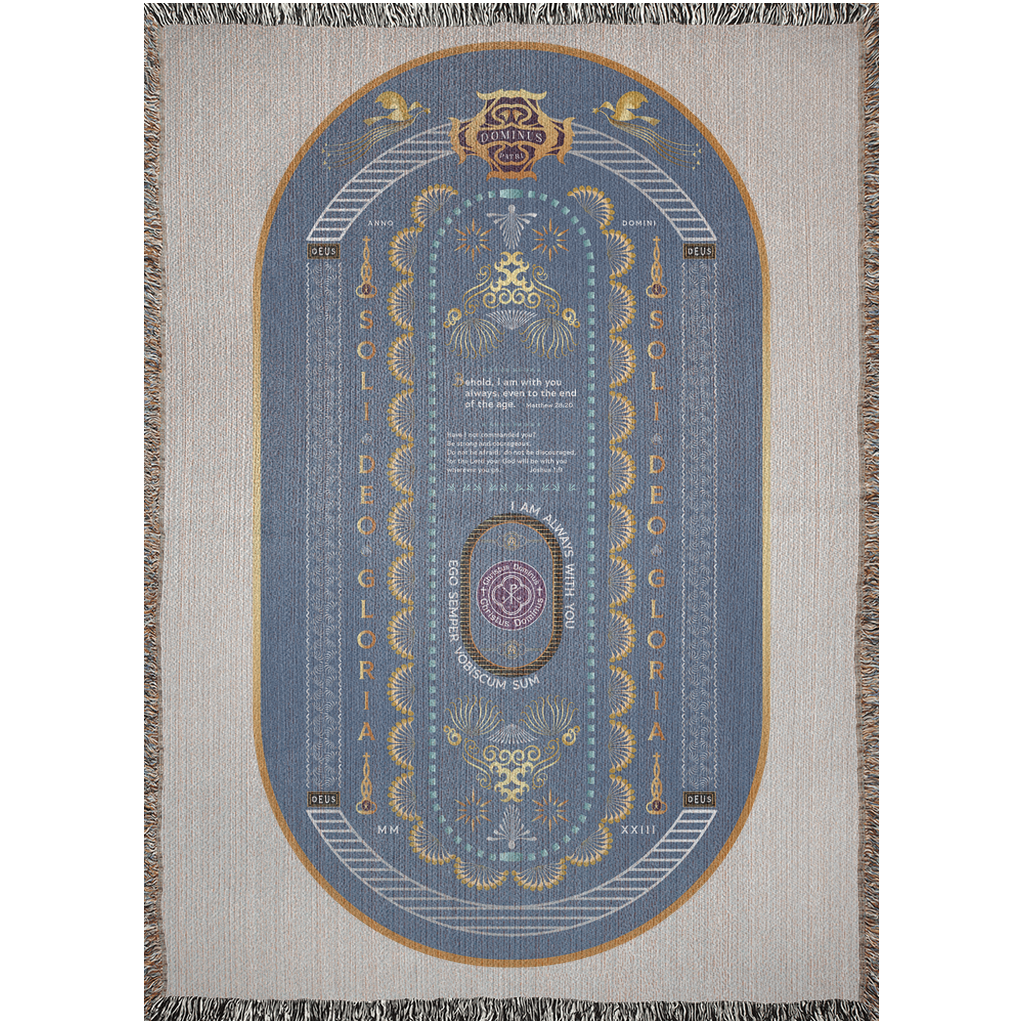 Woven Blankets Kukloso Dominus Patri, Multiple Bible Verses - Free Shipping