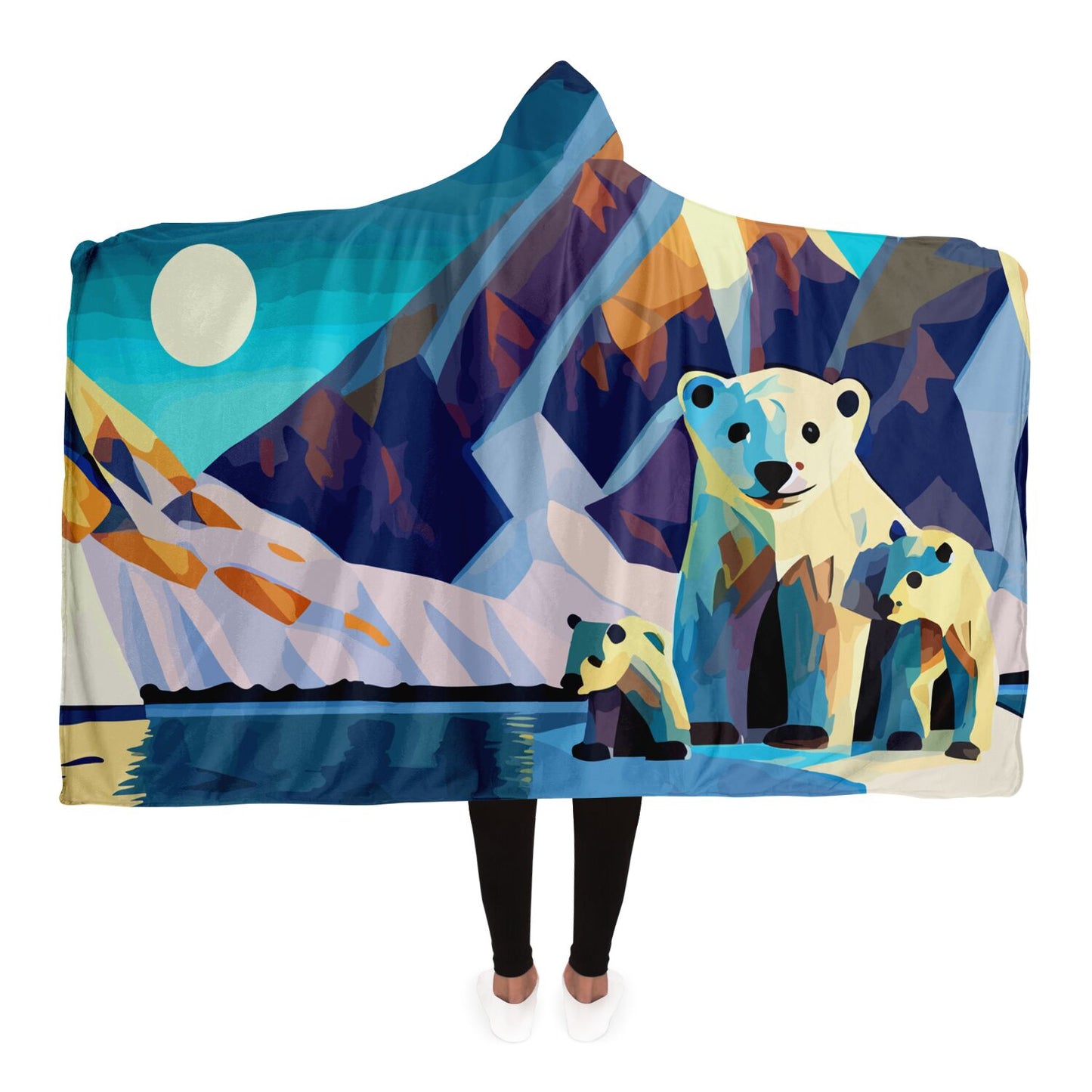 Hooded Blanket - AOP Kukloso The Three Bears No 1 - Free Shipping