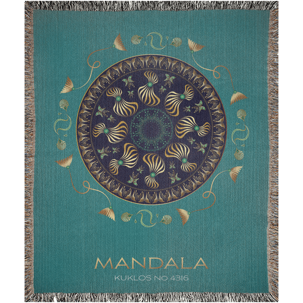 Woven BlanketsKukloso Kuklos No 4316 Mandala -  Free Shipping