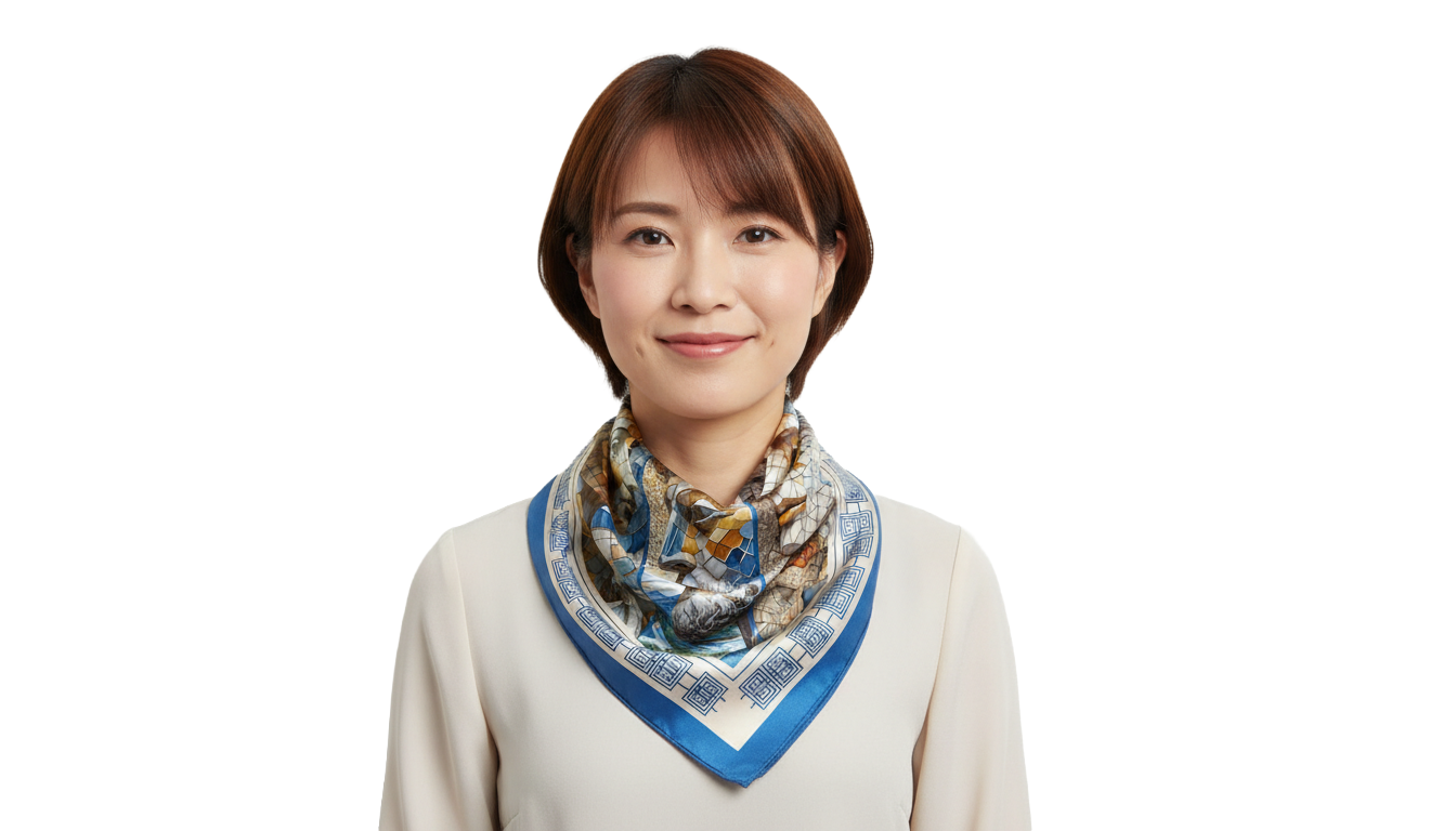 100% Silk Charmeuse Square Scarf Roman Mosaic Triptych No 1