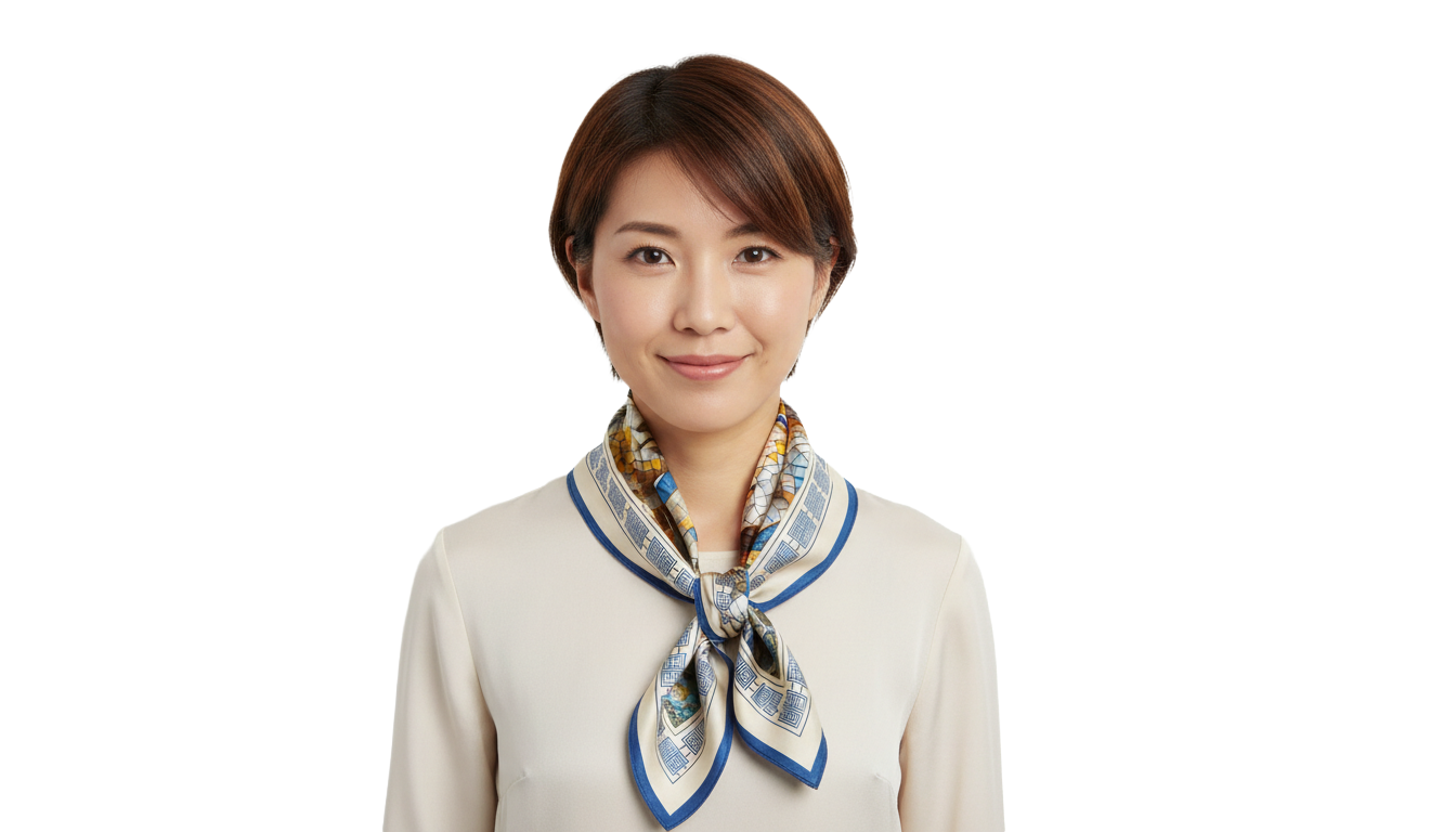 100% Silk Charmeuse Square Scarf Roman Mosaic Triptych No 1