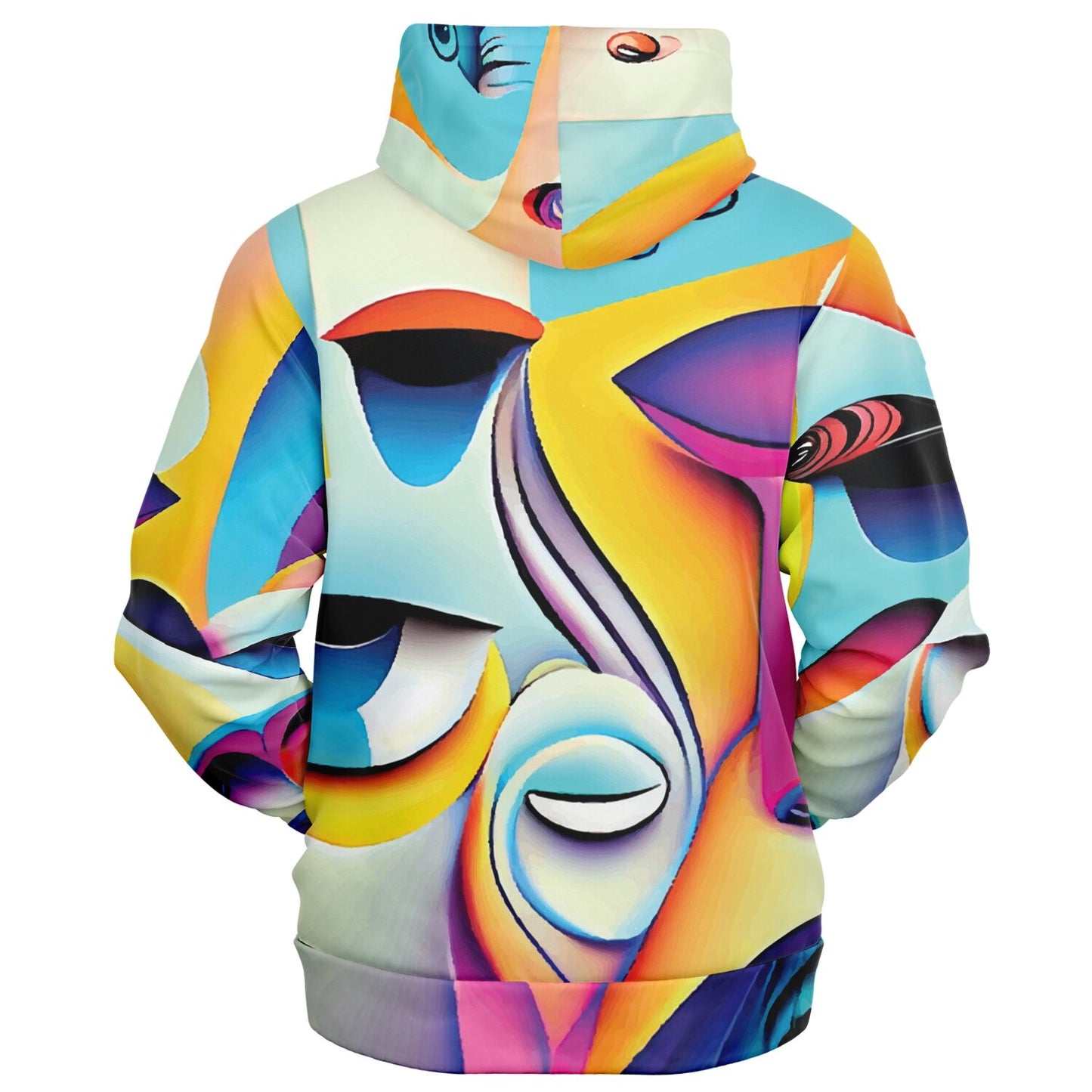 Fashion Zip-Up Hoodie - AOP Kukloso Cubist Faces No 7 B - Free Shipping