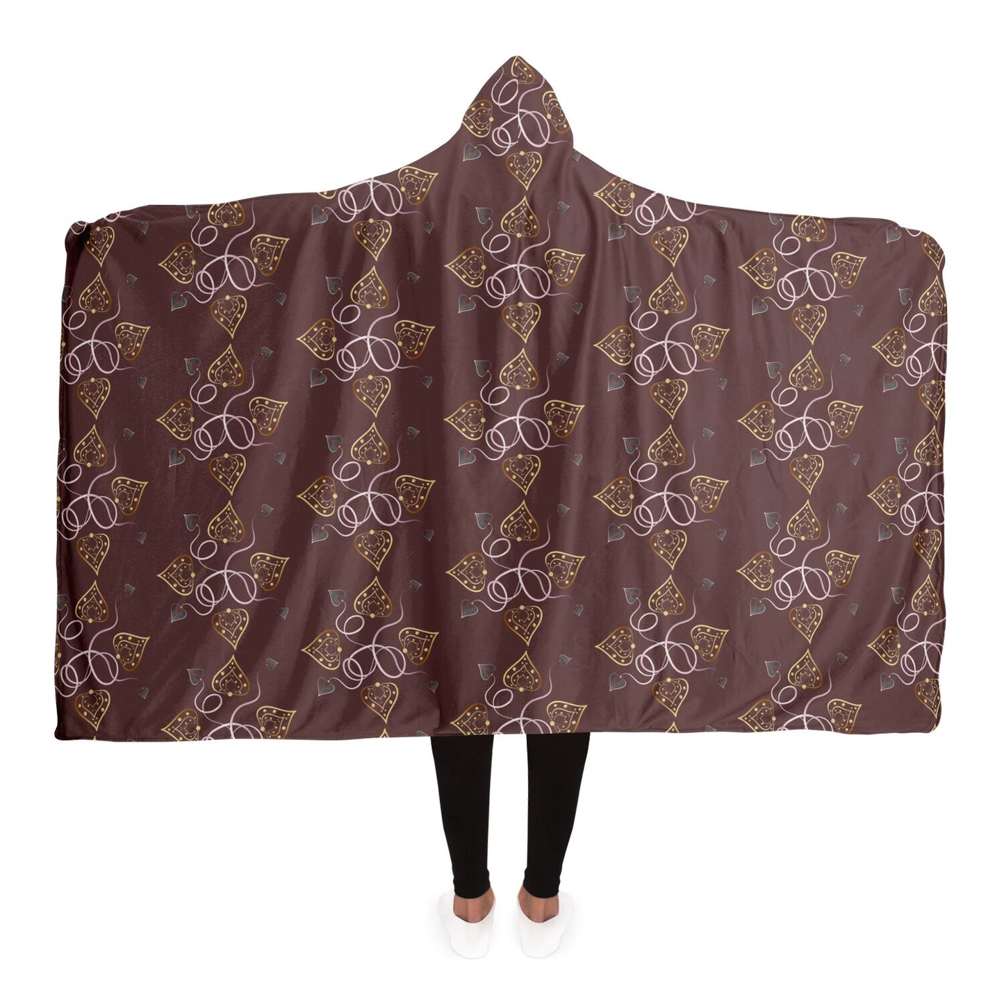 Hooded Blanket - AOP Kukloso Abstractical No 25 Drink Your Cocoa - Free Shipping