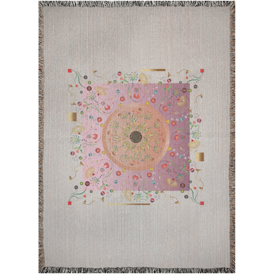 Woven Blankets Kukloso  Mandala Kuklos No 4390 Pink - Free Shipping