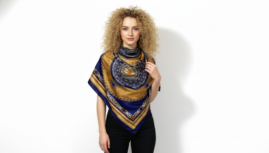 100% Silk Charmeuse Square Scarf Joshua 1:9 The Lord's Prayer