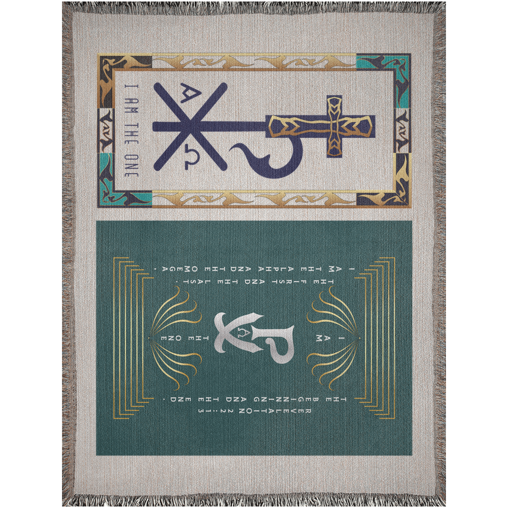 Woven Blankets Kukloso PX Christogram "I Am The One" No 1 - Free Shipping