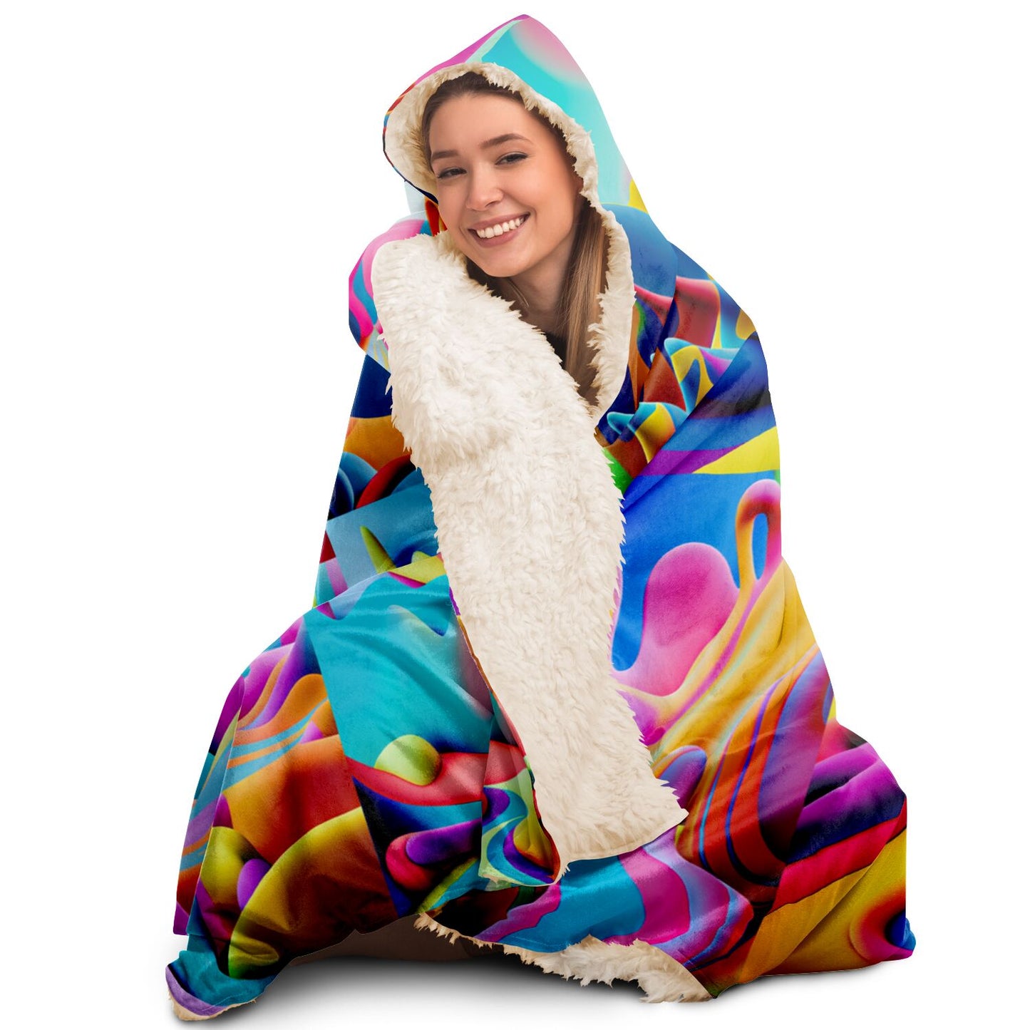 Hooded Blanket - AOP Kukloso Got Color Medium Pattern - Free Shipping