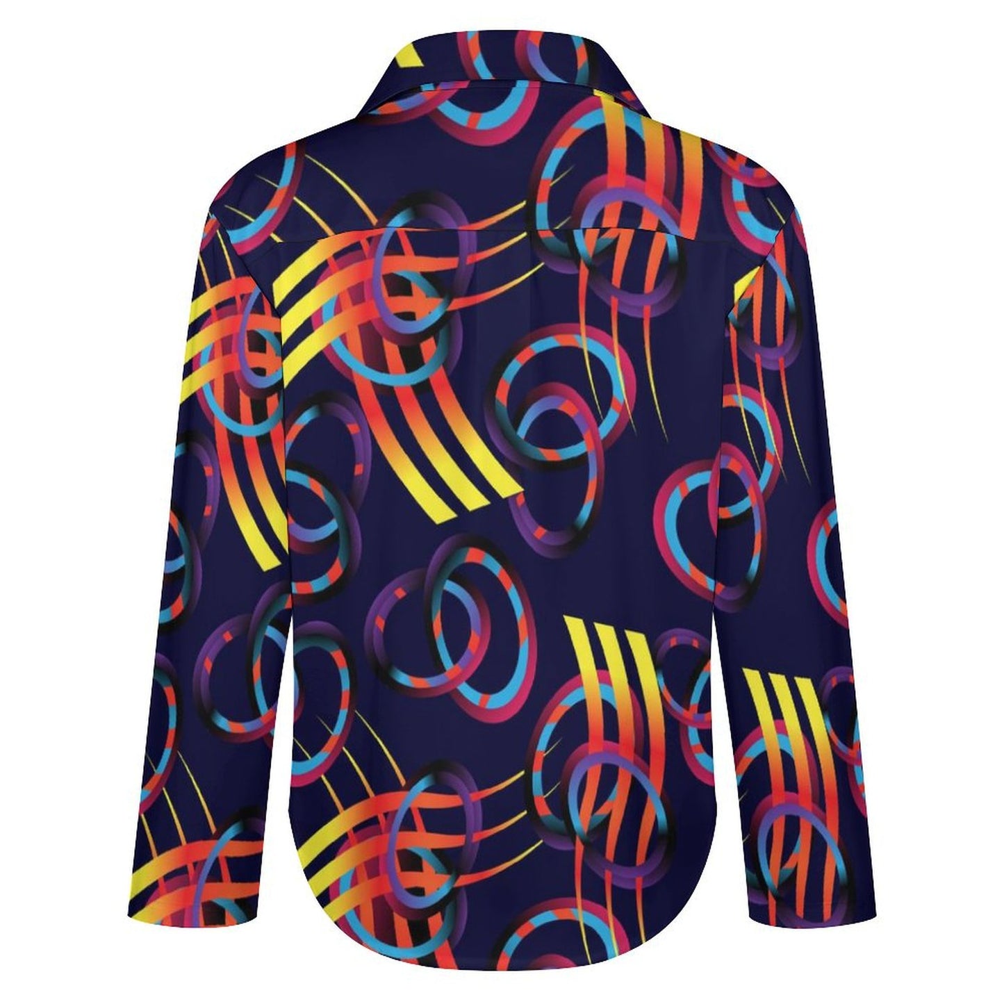 Long Sleeve Shirt Blouse Kukloso Abstract No 493