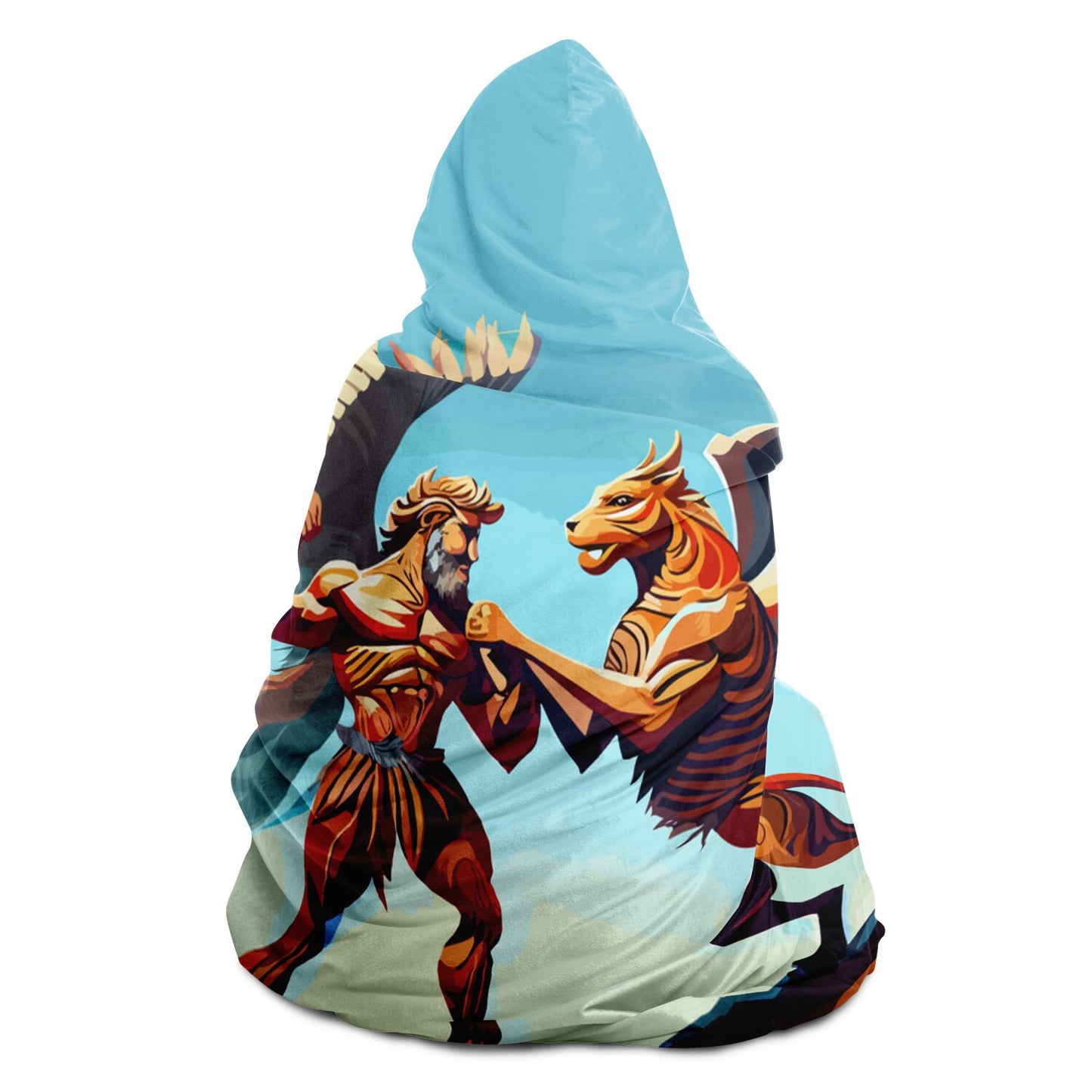 Hooded Blanket - AOP Kukloso Battle of the Wings No 1 Free Shipping