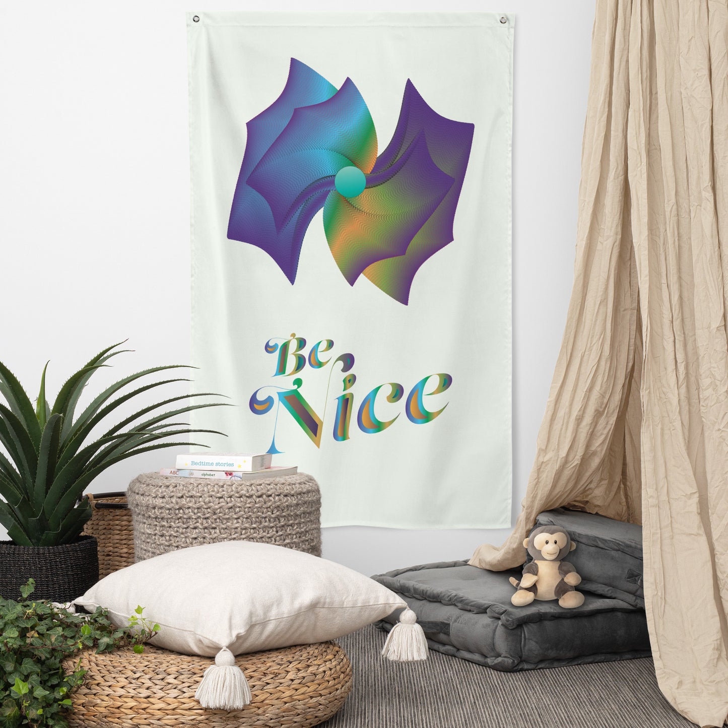 Flag Kukloso Mandala No 4423 "Be Nice" Free Shipping