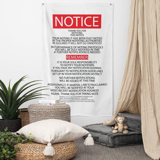 Flag Kukloso 'The Mother of all Notices' Free Shipping