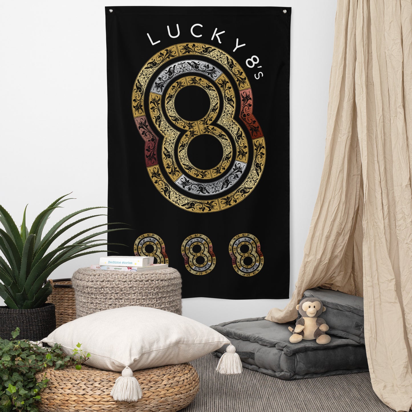 Flag Kuklos No 4425 Lucky 8's Flag Free Shipping