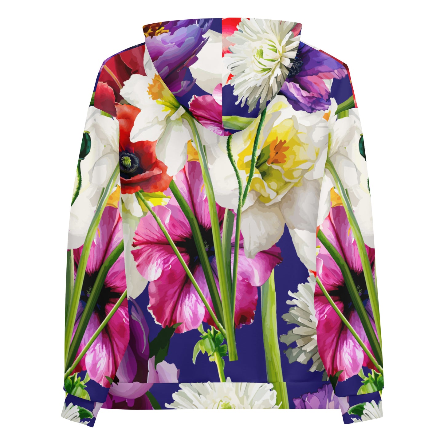 Unisex Hoodie Kukloso Abstracticon Florals No 9 - Free Shipping