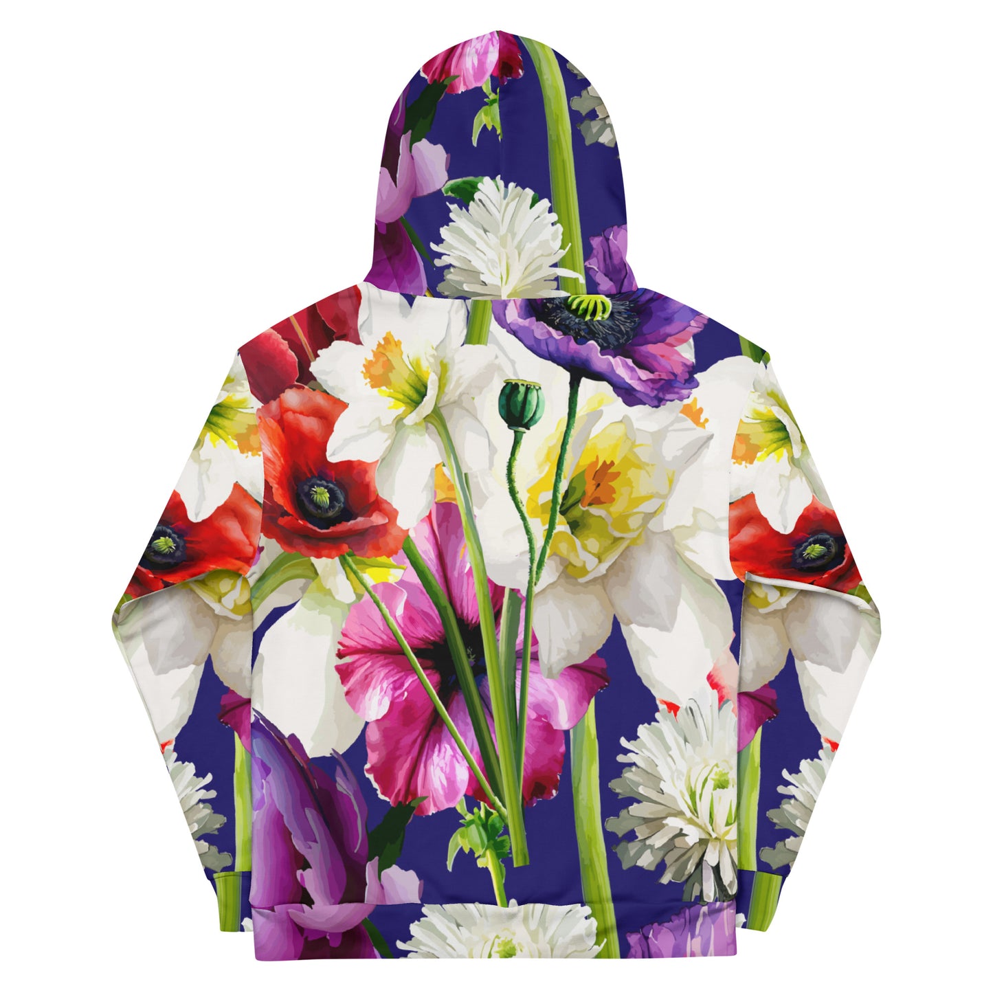 Unisex Hoodie Kukloso Abstracticon Florals No 9 - Free Shipping