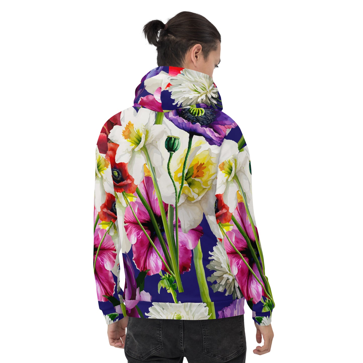 Unisex Hoodie Kukloso Abstracticon Florals No 9 - Free Shipping