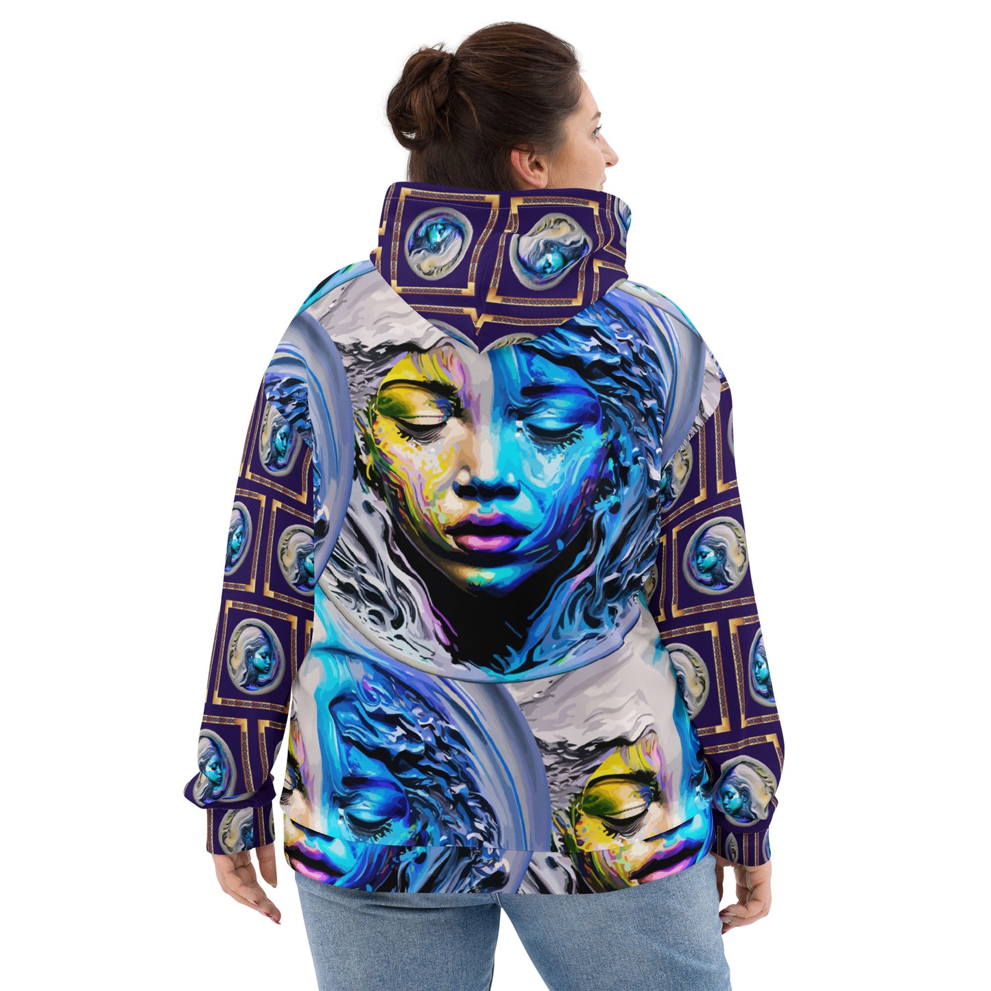 Unisex Hoodie Kukloso Liquid Color Woman No 1 - Free Shipping