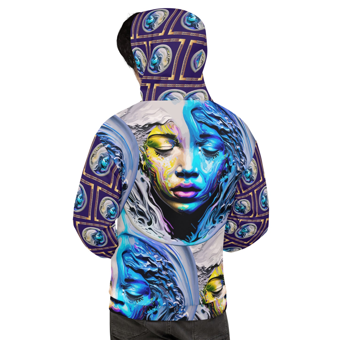 Unisex Hoodie Kukloso Liquid Color Woman No 1 - Free Shipping