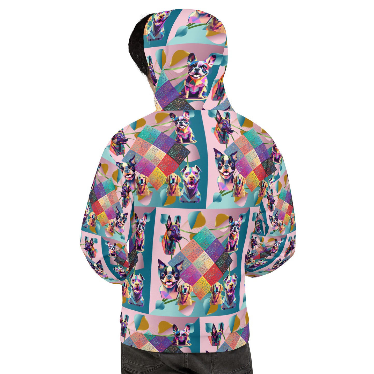 Unisex Hoodie Kukloso Melange de Dogs - Free Shipping