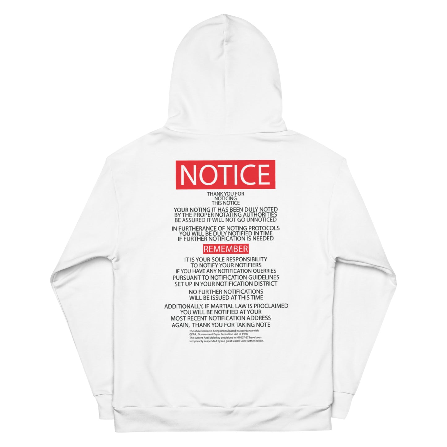 Unisex Hoodie Kukloso Noto Bene 'Take Note'- Free Shipping