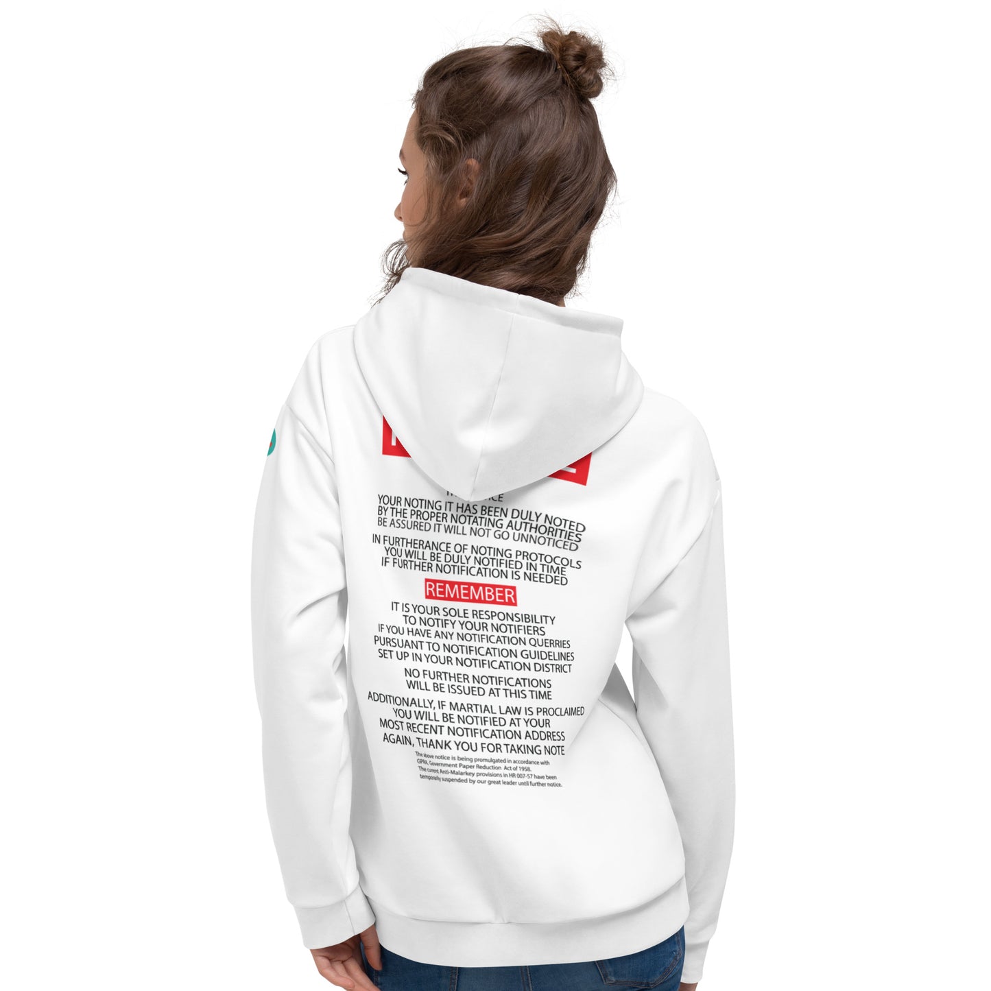 Unisex Hoodie Kukloso Noto Bene 'Take Note'- Free Shipping