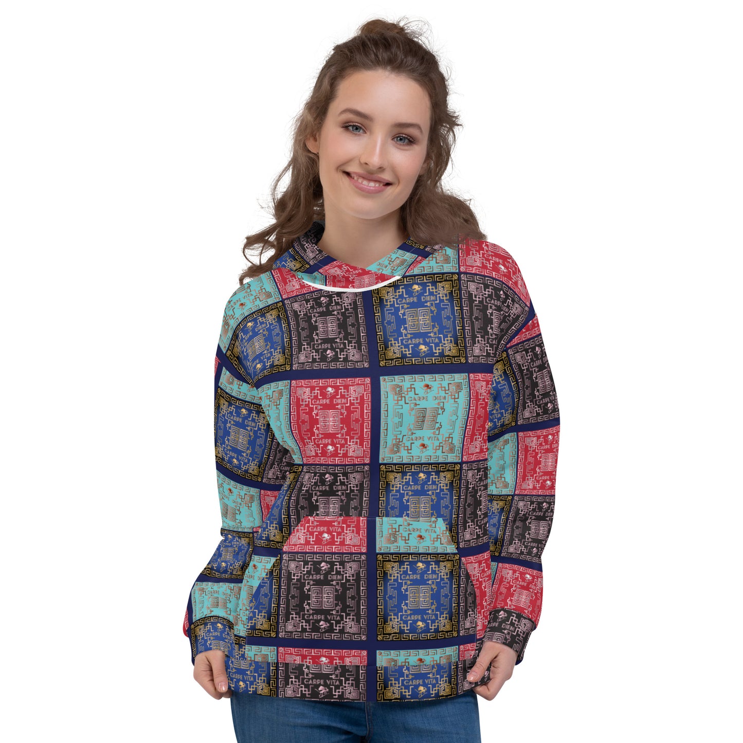 Unisex Hoodie  Kukloso Greek Border No 50 No 1 - Free Shipping