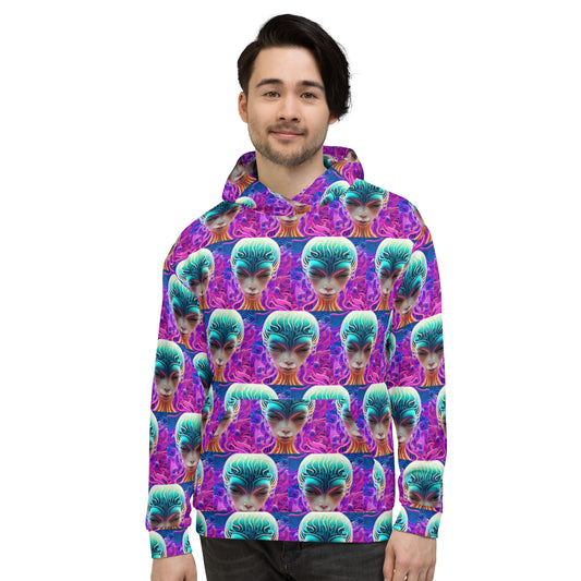 Unisex Hoodie Kukloso Space Faces No 70 - Free Shipping