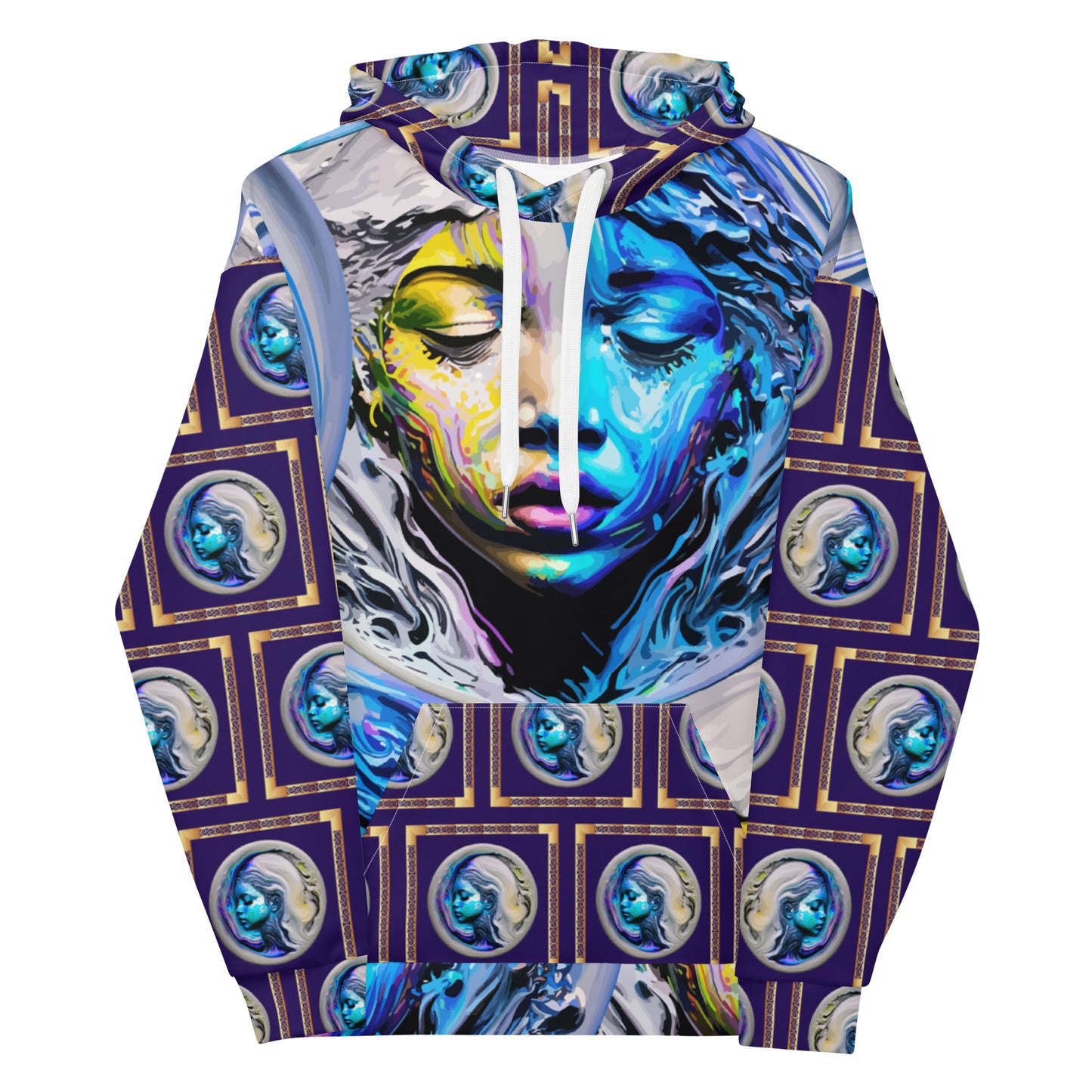 Unisex Hoodie Kukloso Liquid Color Woman No 1 - Free Shipping