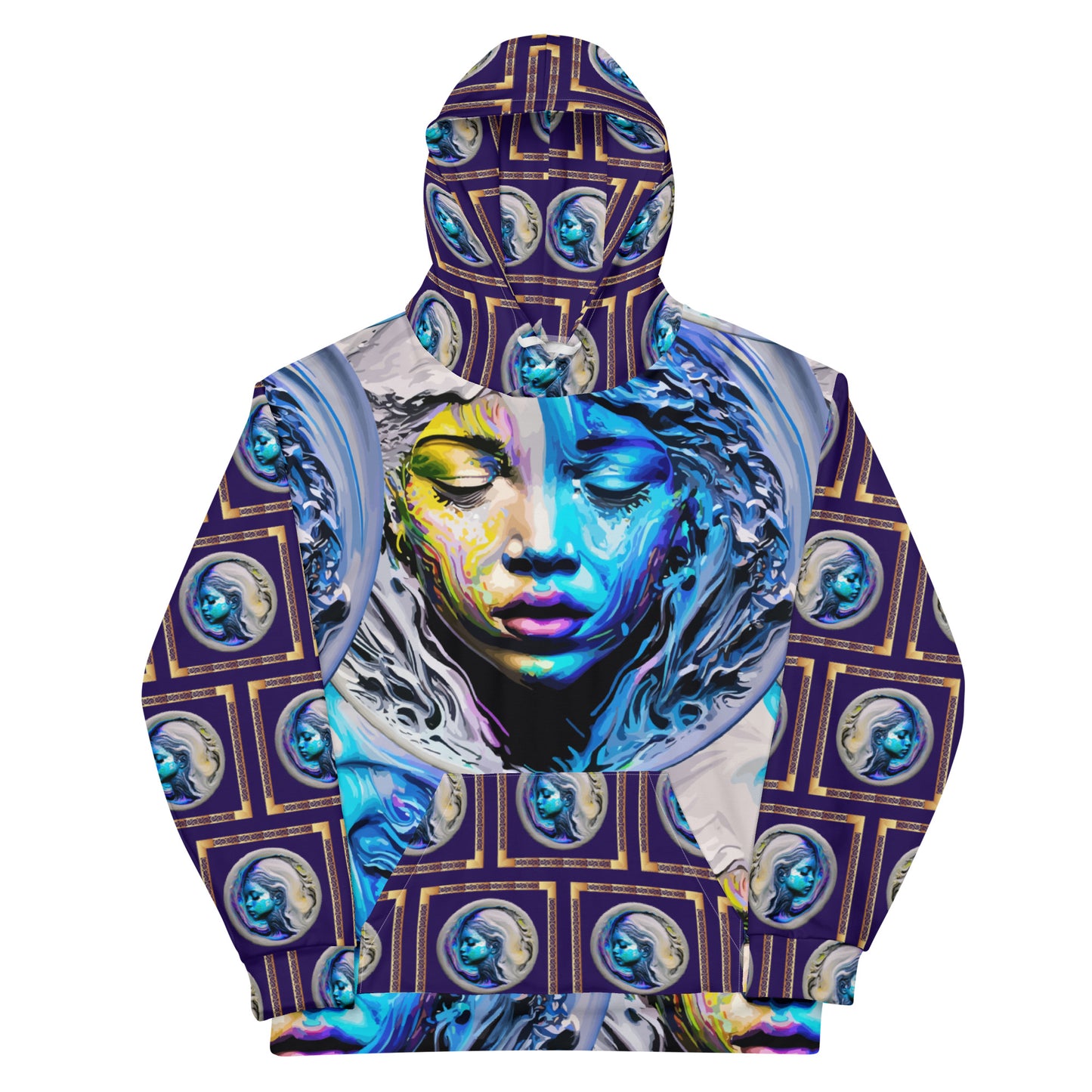 Unisex Hoodie Kukloso Liquid Color Woman No 1 - Free Shipping