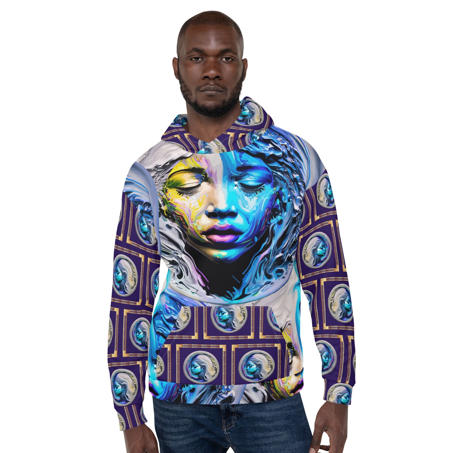 Unisex Hoodie Kukloso Liquid Color Woman No 1 - Free Shipping