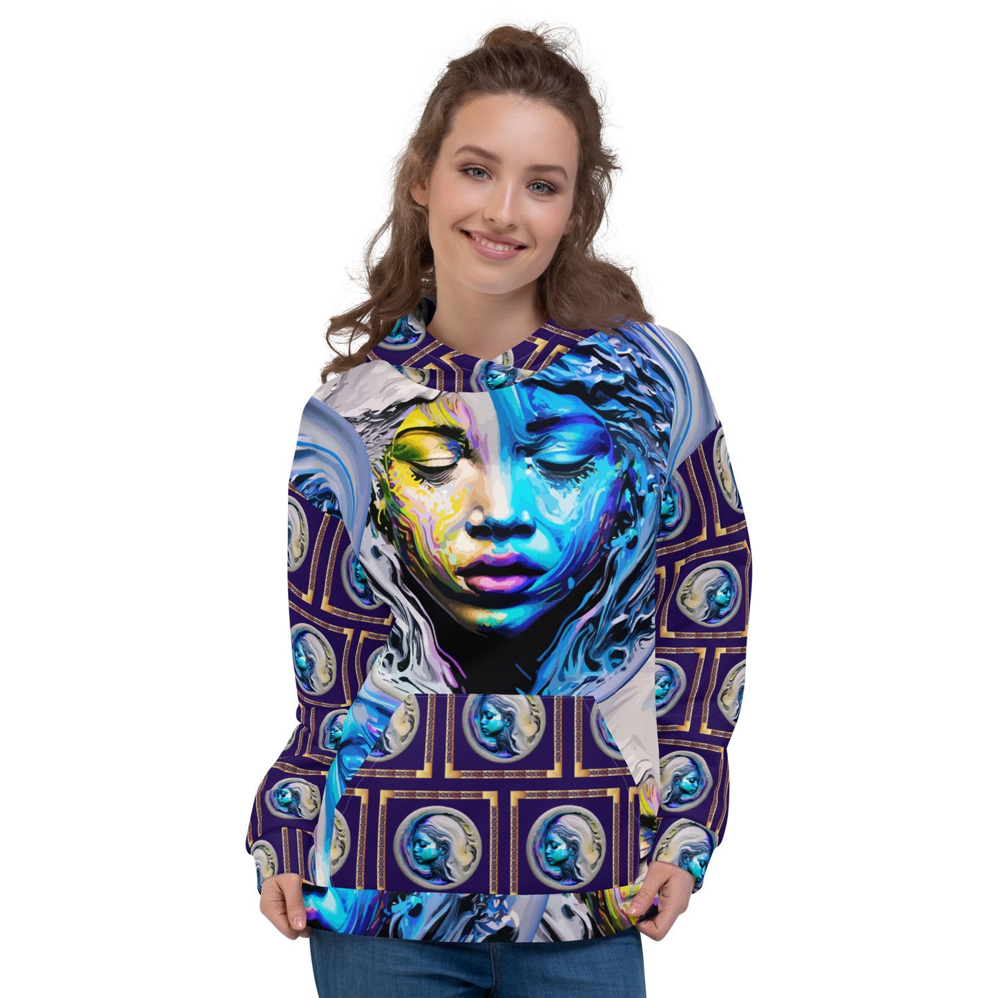 Unisex Hoodie Kukloso Liquid Color Woman No 1 - Free Shipping