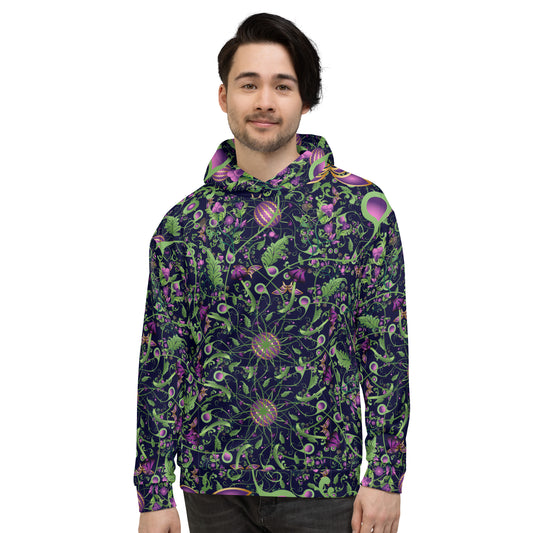 Unisex Hoodie Kukloso Melange de fleur No 6 - Free Shipping