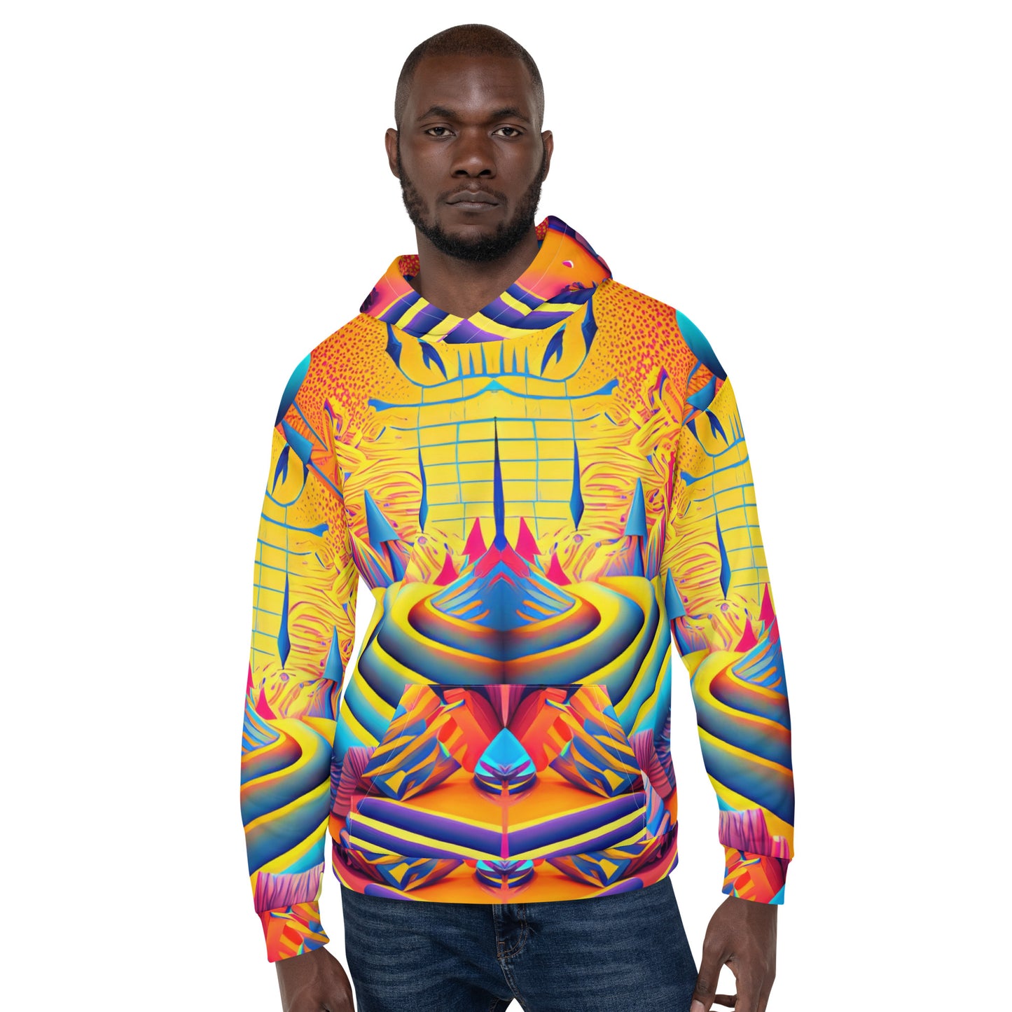 Unisex Hoodie Kukloso Cubist Dream No 37 - Free Shipping