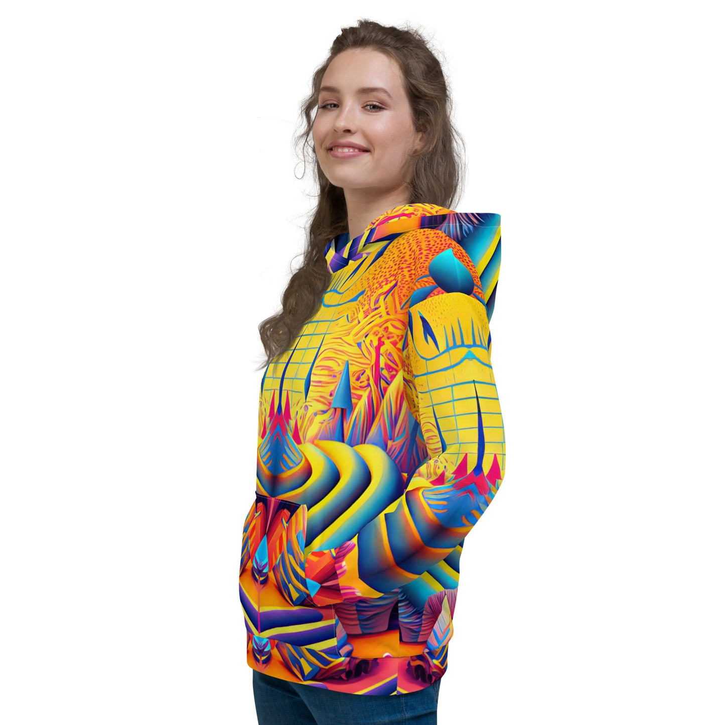 Unisex Hoodie Kukloso Cubist Dream No 37 - Free Shipping