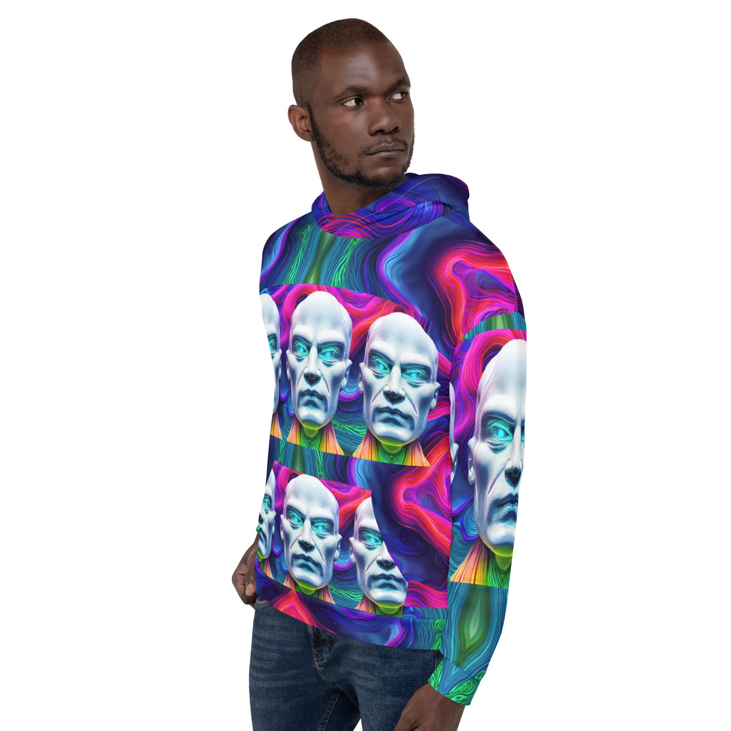 Unisex Hoodie Kukloso Space Faces No 16 - Free Shipping