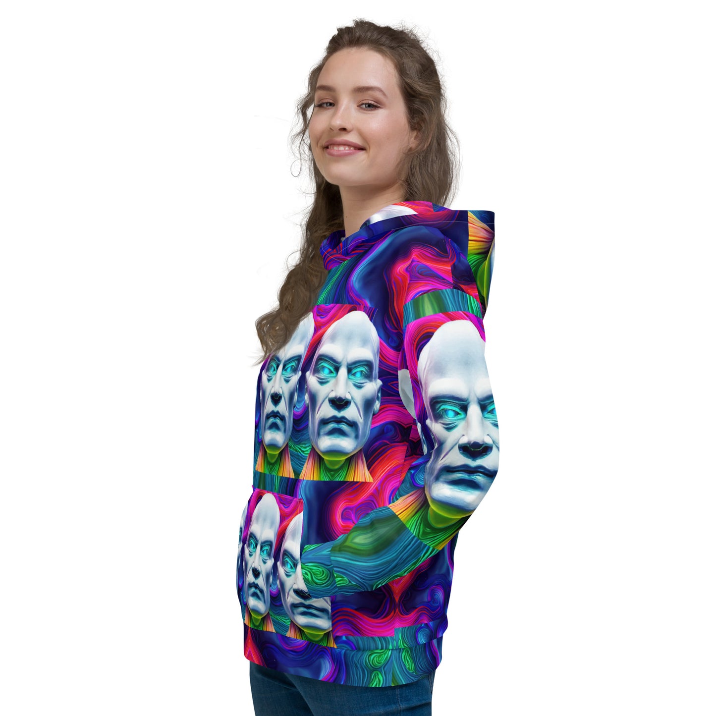 Unisex Hoodie Kukloso Space Faces No 16 - Free Shipping